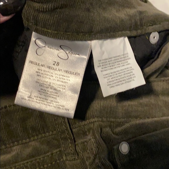 Jessica Simpson army green corduroys - Picture 6 of 6